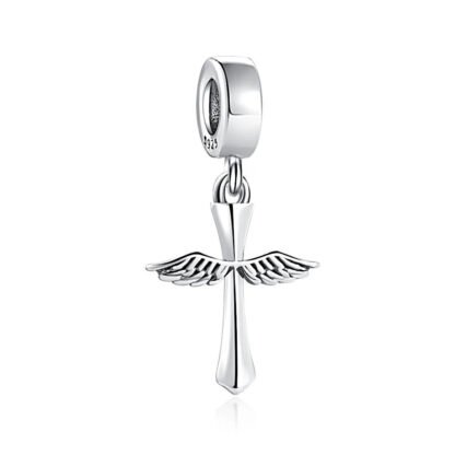 Silver Cross Wingspan Charm