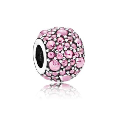 Glistening Pink and White Charm