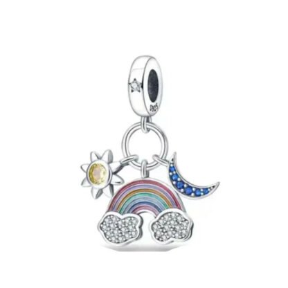 Weather Rainbow Sun Moon Charm