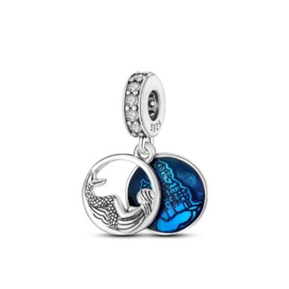 Mermaid Blue Ocean Castle Charm