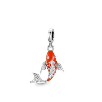 Bright Orange Pond Fish Koi Carp Charm
