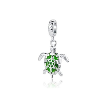 Green Turtle Charm