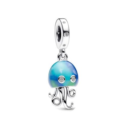 Blue Gradient Alien Jellyfish Charm