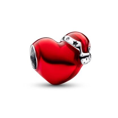 Heart Hat Christmas Charm