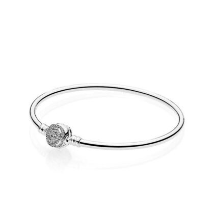 Crystal Charm Bangle Bracelet