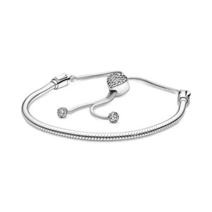 Crystal Heart Charm Bracelet