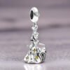Silver Yellow Gems Gown Belle Beauty and the Beast Disney Charm - Image 2