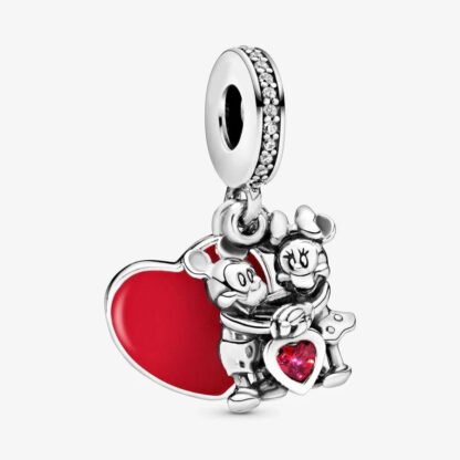 Mickey Minnie Mouse Heart Disney Charm