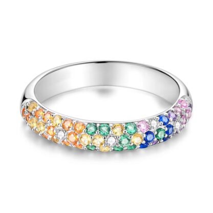Crystal Silver Ring