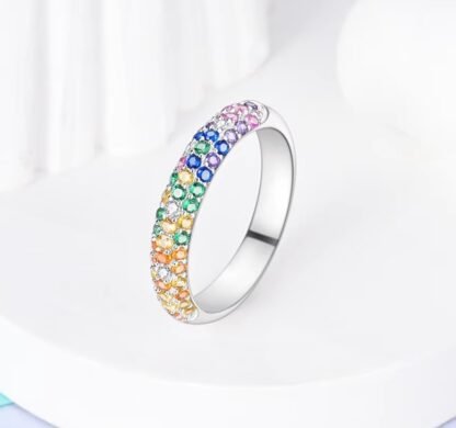 Crystal Silver Ring - Image 3