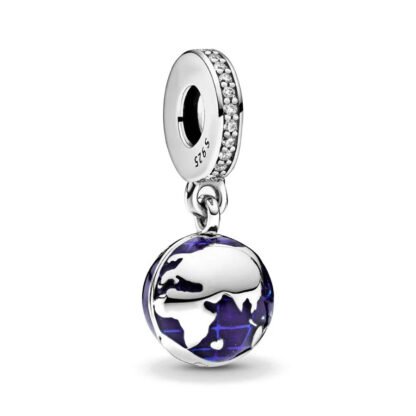 Blue Earth Globe News Charm