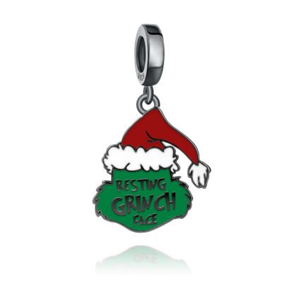 Christmas Grinch Head Charm