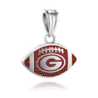 Sport Brown American Football Letter "G" Charm