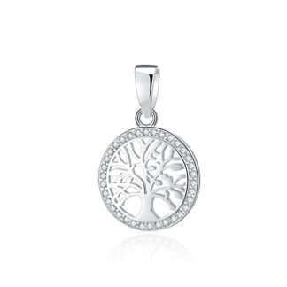 Simple Silver Tree Nature Charm