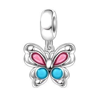 Butterfly Pink and Blue Charm