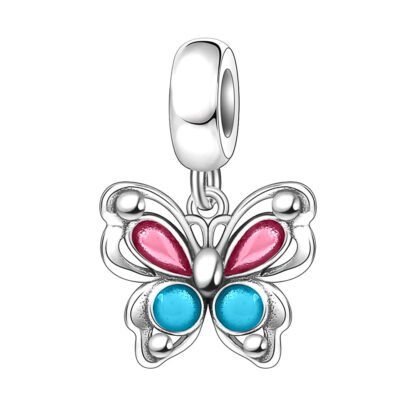 Butterfly Pink and Blue Charm