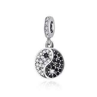 Sparkly Yin & Yang Charm