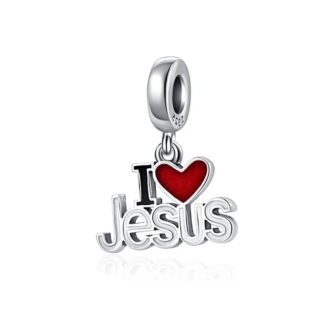 I Love Jesus Affirmation Mantra Charm