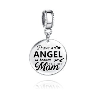 Mom as An Angel Reminder Remembrance Charm