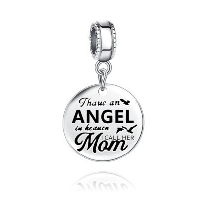 Mom as An Angel Reminder Remembrance Charm