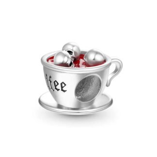 Halloween Blood Coffee Skulls Charm