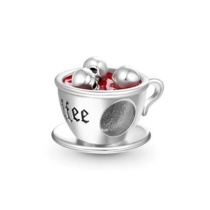 Halloween Blood Coffee Skulls Charm