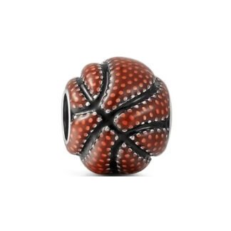 Quirky Distorted Orange Basketball Charm