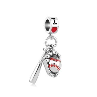 Sport Love Baseball Charm