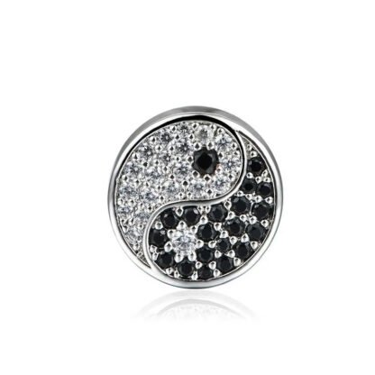 Sparkly Yin & Yang Charm