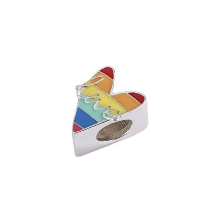 Rainbow Heart Love Charm