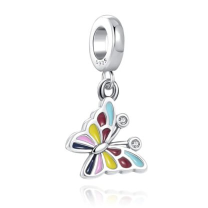 Muted Color Butterfly Charm