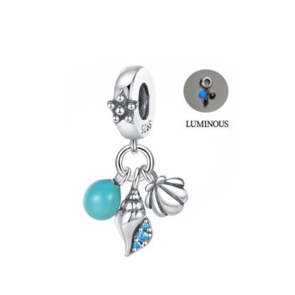 Glow in the Dark Luminous Deep Seashells Charm