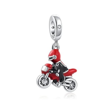 Red Motorbike Charm