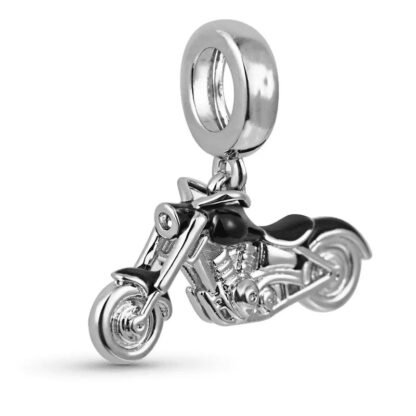 Cool Black Motorbike Charm