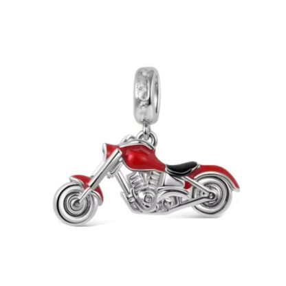 Cool Red Motorbike Charm