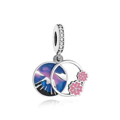Japanese Blue Mountain Cherry Blossom Charm
