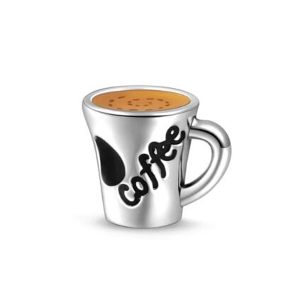 Coffee Cup Swirl Charm