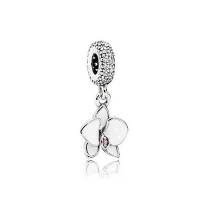 White Orchid Charm