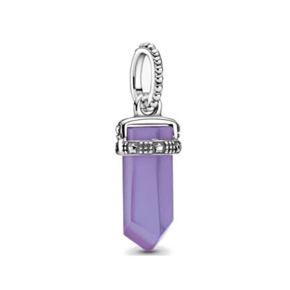 Spiritual Magic Purple Gem Block Charm