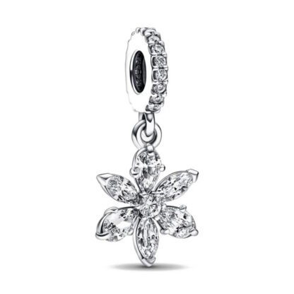 Crystal Flower Charm