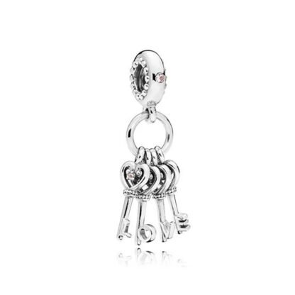 Silver Love Key Chain Charm