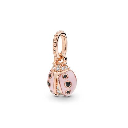 Rose Gold Love Ladybug Charm