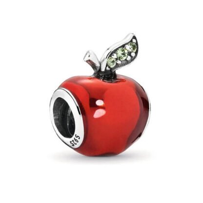 Glossy Red Apple Charm