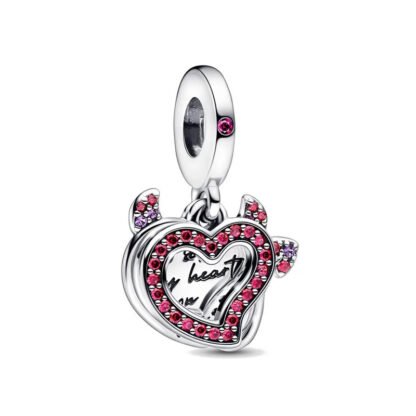 Quirky Devil Heart Charm