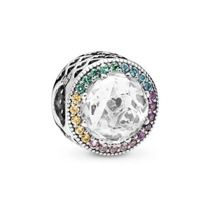 Cool Rainbow White Gem Charm