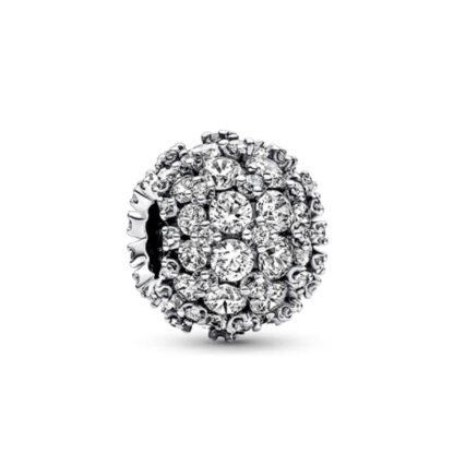 Silver Ever Sparkly Bead Charm