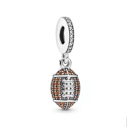Sport Sparkly American Football Charm