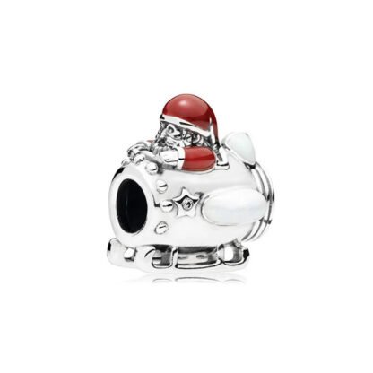 Christmas Santa Rocket Charm