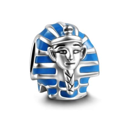 Blue Pharaoh Head Charm
