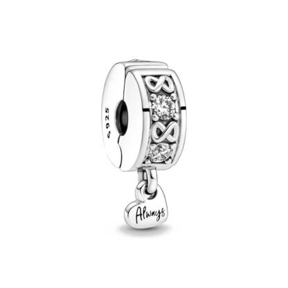 Silver Always Heart Charm